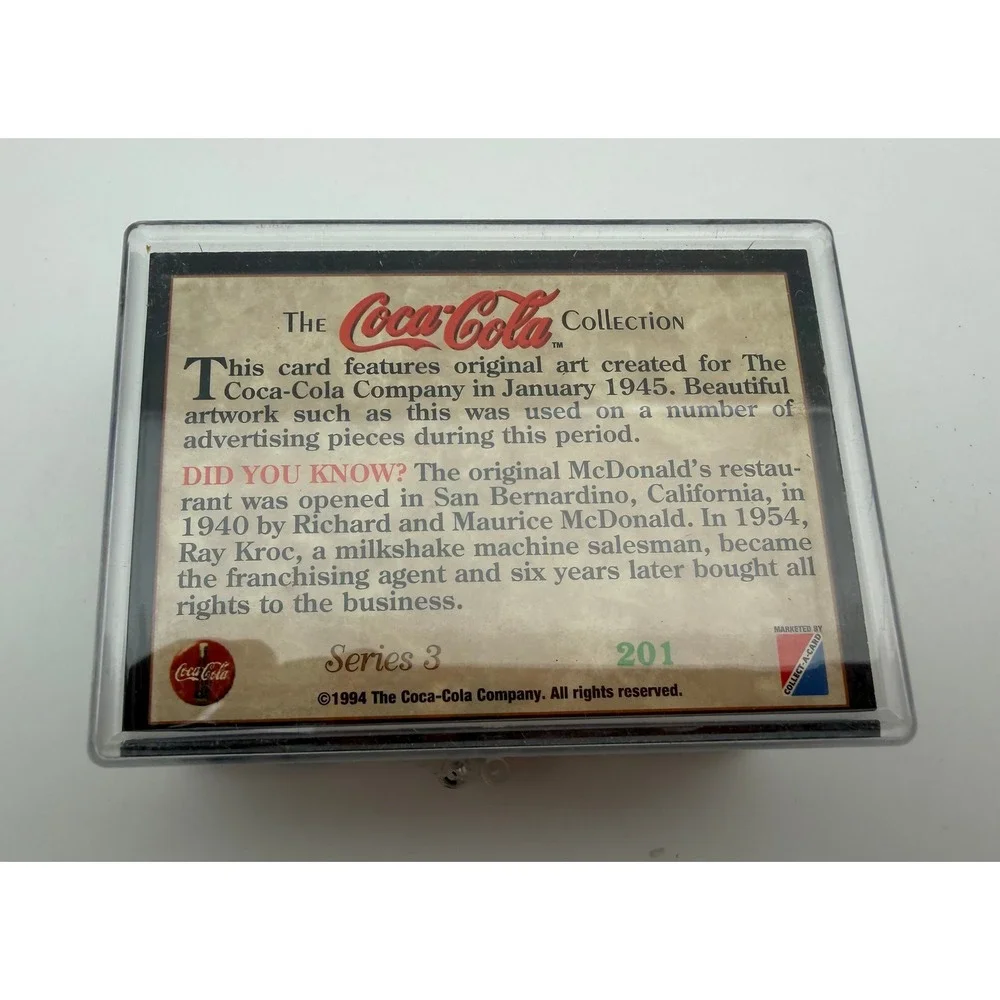 Coca-Cola Collection Series 3 1994 Collect-A-Card Complete 100 Card Set